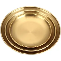 Premium Korean Design Food-Grade Stainless Steel Plate - Matte & Polished Drawing Finish, Thickened Scratch/Fall-Resistant