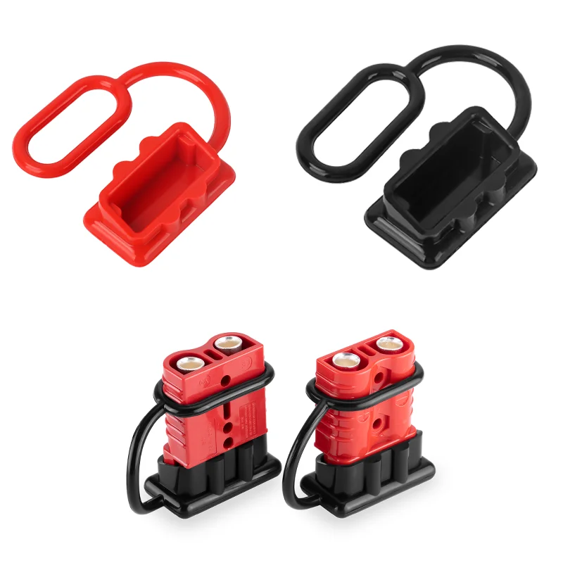 Copper Contact Power Connectors Accessories  Handle Soft Rubber Dust Cover 40A 50A 120A 175A 350A 600V