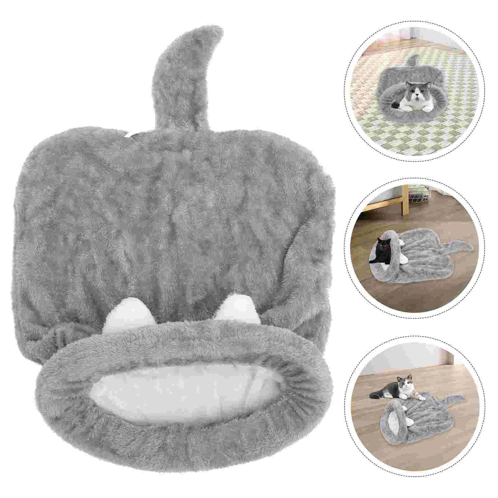 

Pet Dog House Cat Sleeping Bag Warm Dog Cat Bed Lovely Pet Warm Mat Cushion Kennels Pet Supplies - Size (Gray)