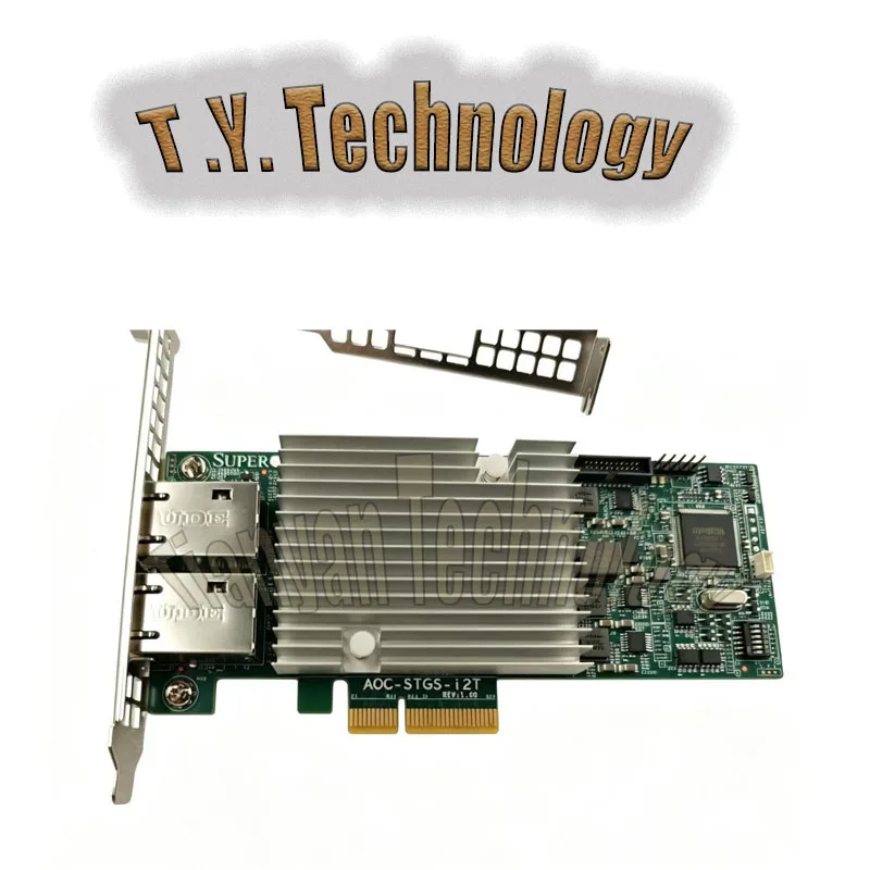 SuperMicro AOC-STGS-i2T Dual Port 10Gbase-T PCI-E 3.0 Intel X550-T2 Network Card