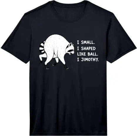 Jimothy Raccoon I Shaped Like Ball Short Spine Lustiges Geschenk-T-Shirt Y2k Trash Panda Wildlife Graphic Saying Tee HOT JIMOTHY Summer – Detail 31