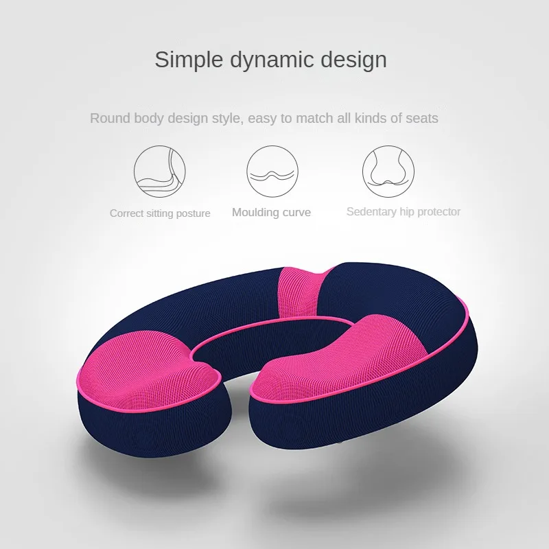 Memory Foam Cushion Winter Thickened Office Seat U-shaped Slow Rebound Dining Chair Cushion Hemorrhoids Cushion Breathable