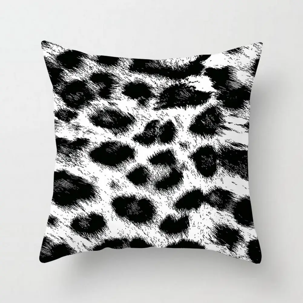 

45cm Throw Pillowcase Leopard Zebra Animal Printed Cushion Cover With Hidden Zipper Decorative Pillowslip Pillow Covers Decor