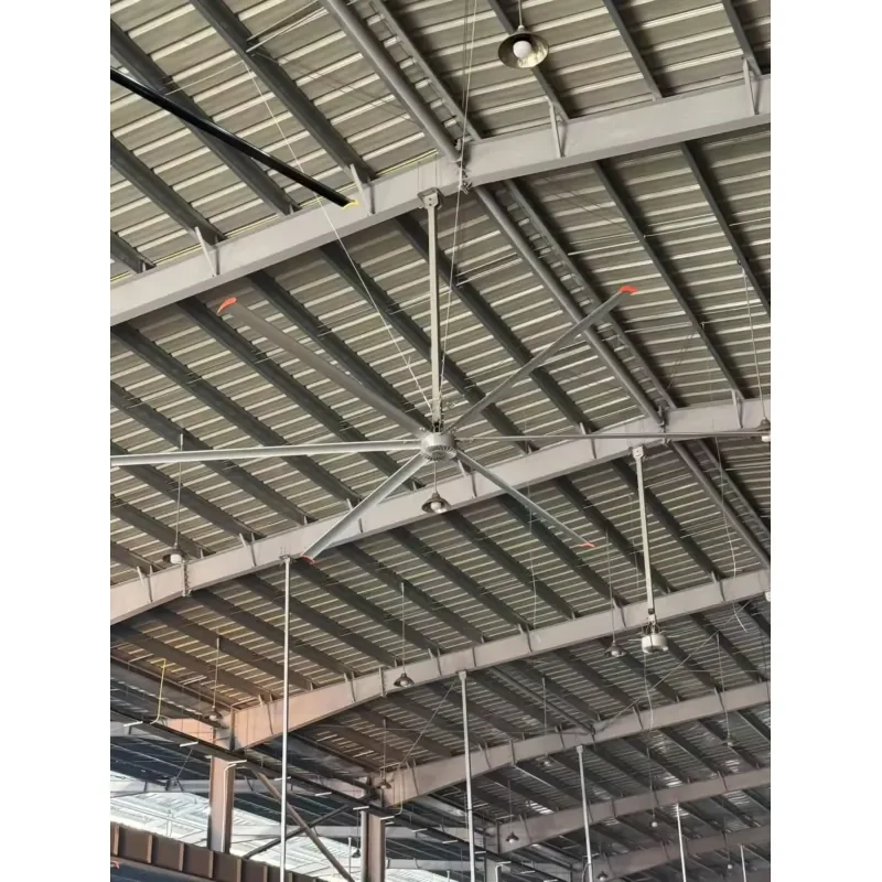 3 5 7. Low Noise Industrial Large Ceiling Fan with Permanent Magnet Motor HVLS for Factory Warehouse Church Commercial