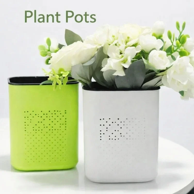 Zhimi Double-Layer Self-Watering Planter—Specifically Designed for Succulents, Breathable, Ideal for Bonsai and Flower Arrangeme