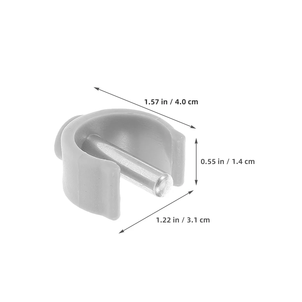 8Pcs Walking Cane Accessories C-Shape Latch Clamps Lightweight Non-Slip Crutch Tips Replacement Parts for Stability and Safety