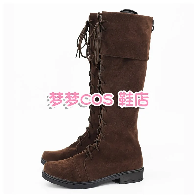 The Astral Clocktower Lady Maria Cosplay Shoes Halloween Carnival Boots Cosplay Props PU Leather Shoes Custom Made