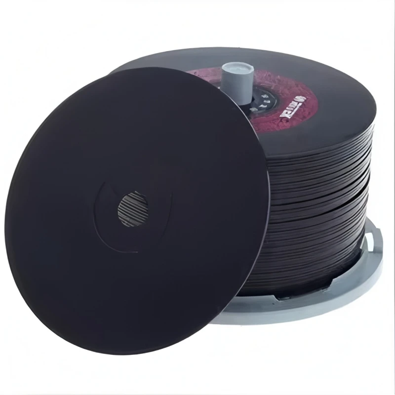 50PCS Ritek Vinyl Disk Black CD-R Blank Recordable Compact Disc 700MB 80min 52x Music Discs for Data Storage And Audio Recording