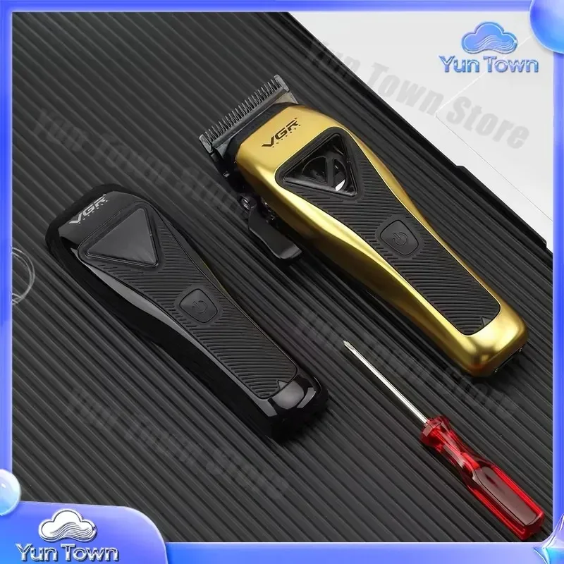 for VGR V-015 DLC Blade Vector Motor Hair Clipper 9000 rpm Cordless Rechargeable Professional Men Haircut Fader Barber Tool