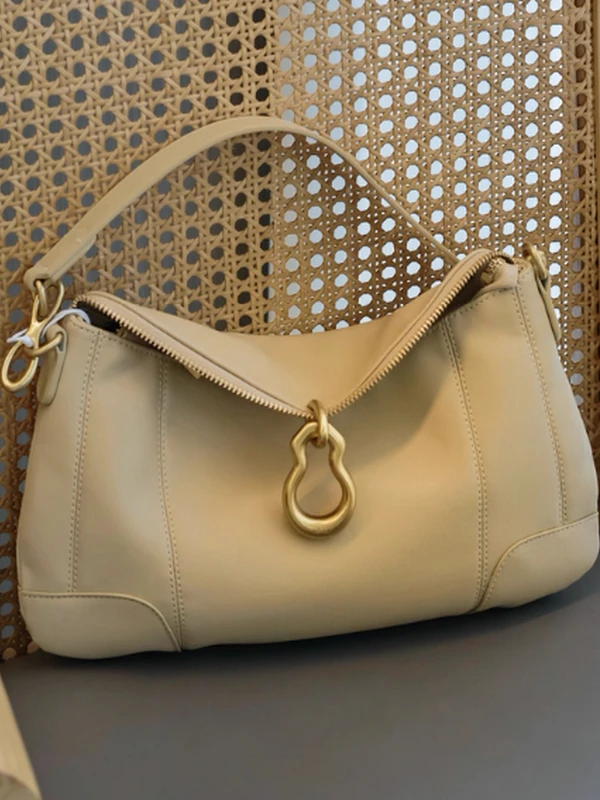 High Quali Leather Commuter Bag Underarm Single oulder Briti Sle Women's Bag Faionable Versatile Lightweight Luxury...