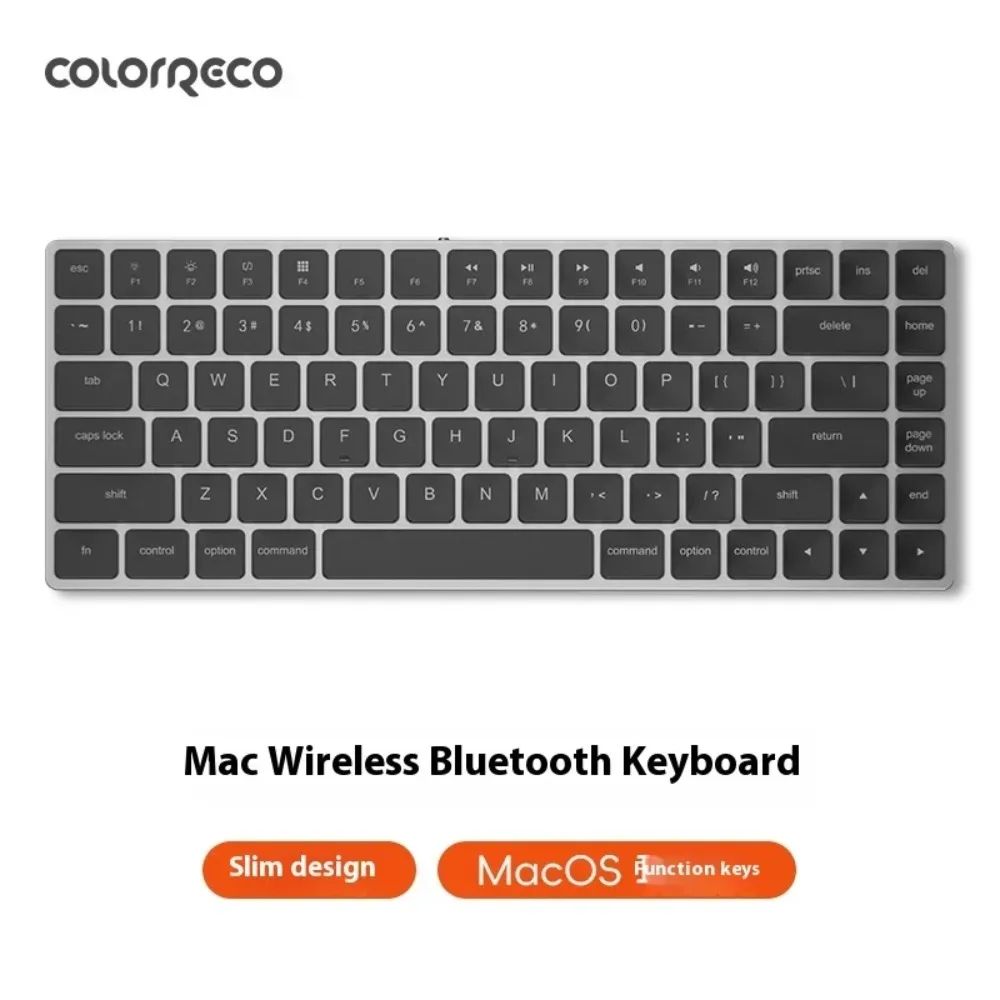 ColorReco Thin84 คีย์บอร์ดแบบกลไก Low Profile Dual Mode Custom Ultrathin Bluetooth คีย์บอร์ดไร้สาย Office Mac อุปกรณ์เสริม