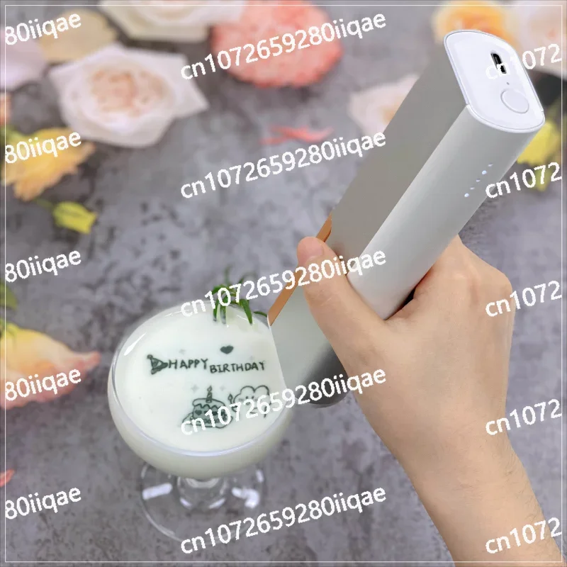 Edible food printer Portable handheld personalized coffee printer