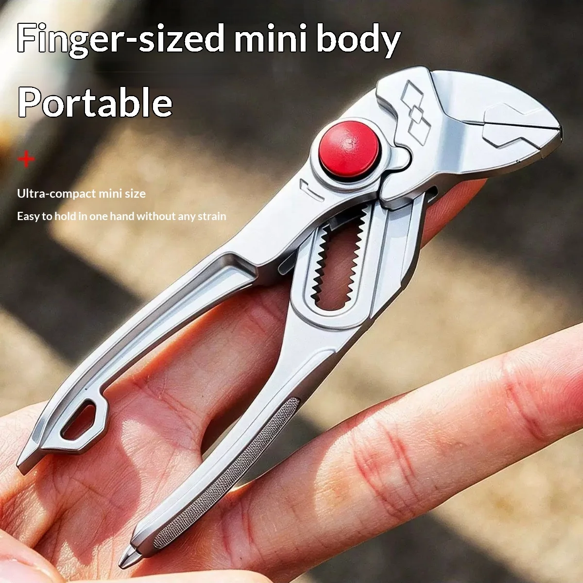 4 Inch Adjustable Water Pump Pliers, Mini Multifunctional Plumbing Pipe Wrench, Industrial Grade High Hardness Hand Tool