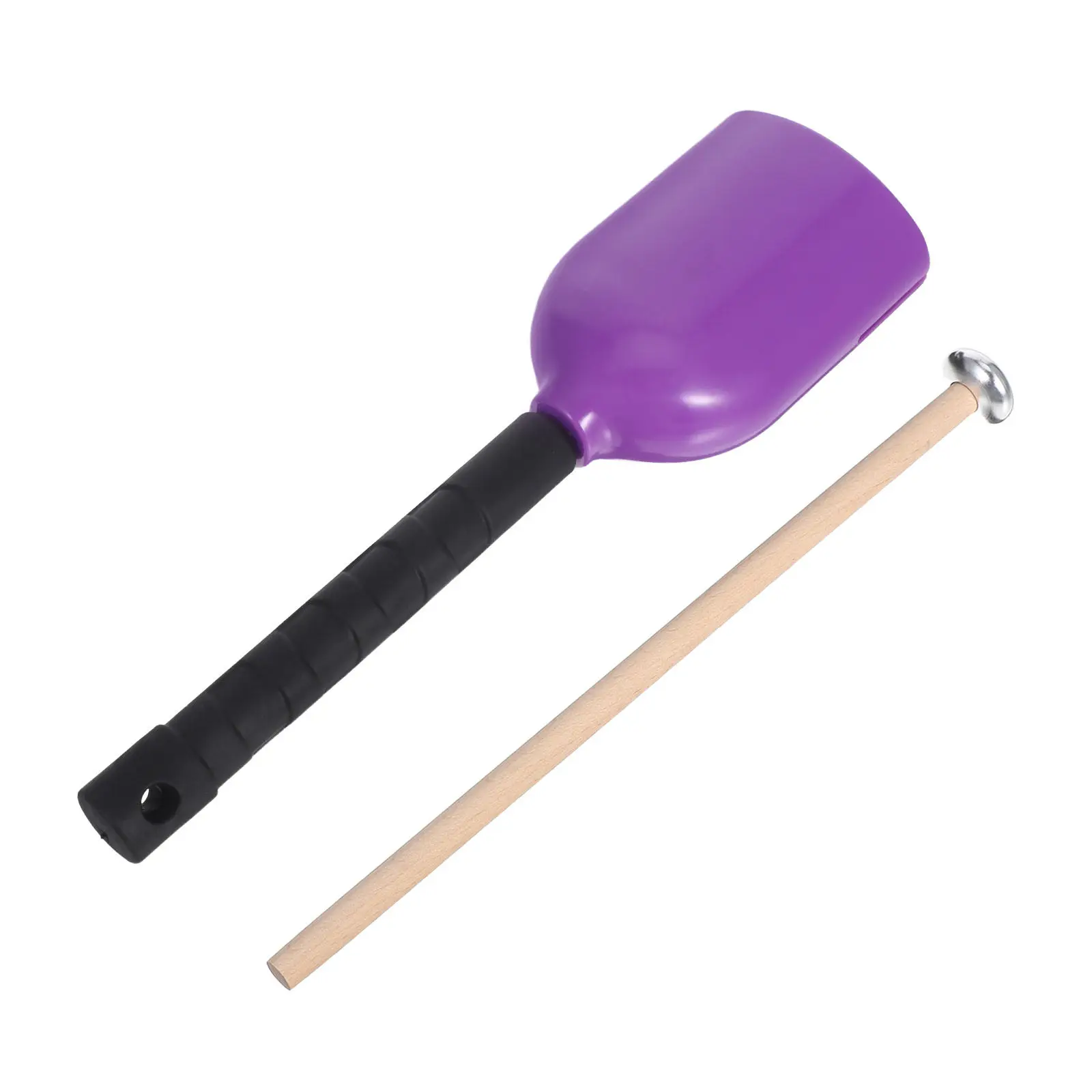 

Длинный пластиковый колокольчик-бубен для ударных инструментов, легкий ручной колокольчик с палочкой для групп и оркестров