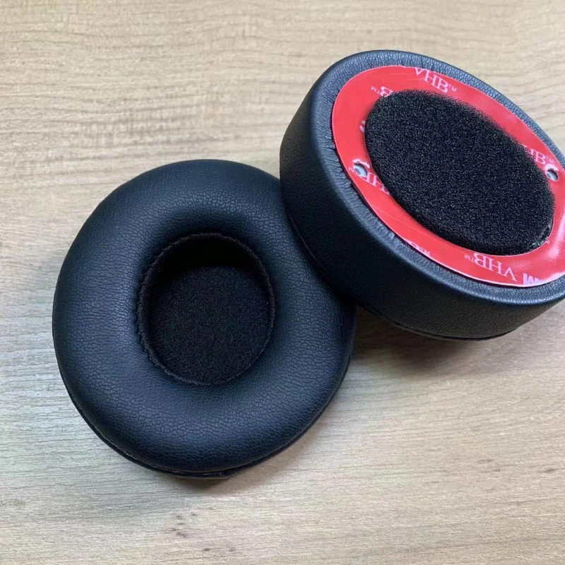 Replacement Ear Cushion Earpads For Solo 2 3 Wireless Ear Pads Earbuds For Beats Solo3 Wireless Headphone Earpads Black printing