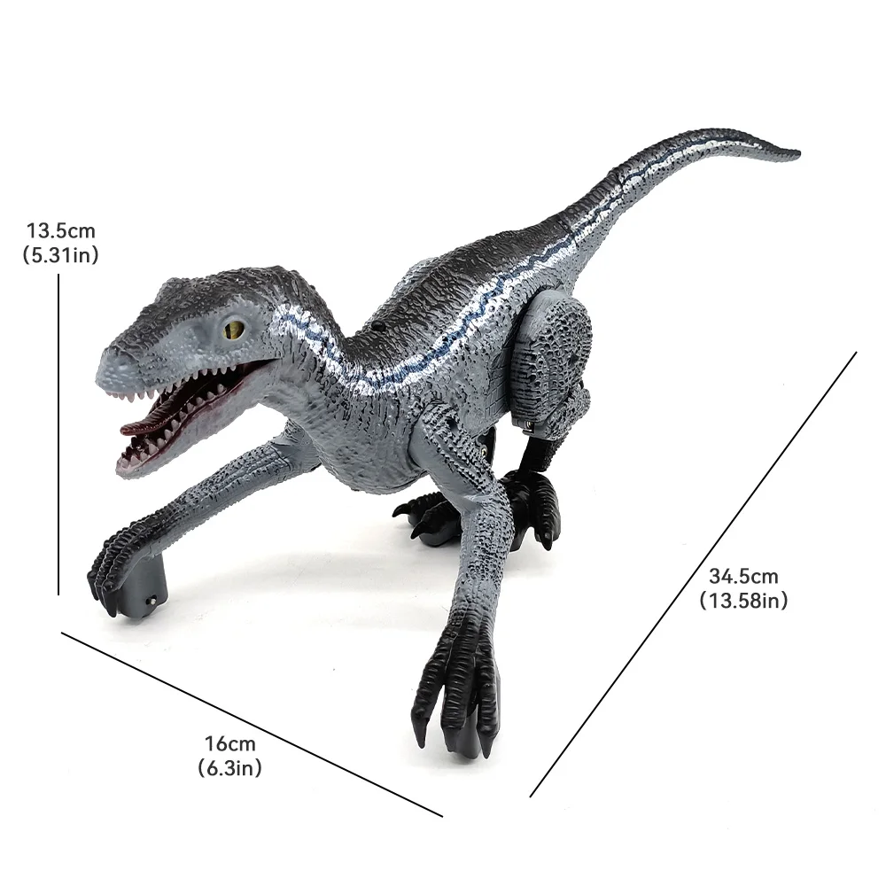 2.4G RC Simulation Velociraptor Toys Electric Walking Animal Robot Dinosaur Toys for Kids Boys Gifts Supplies