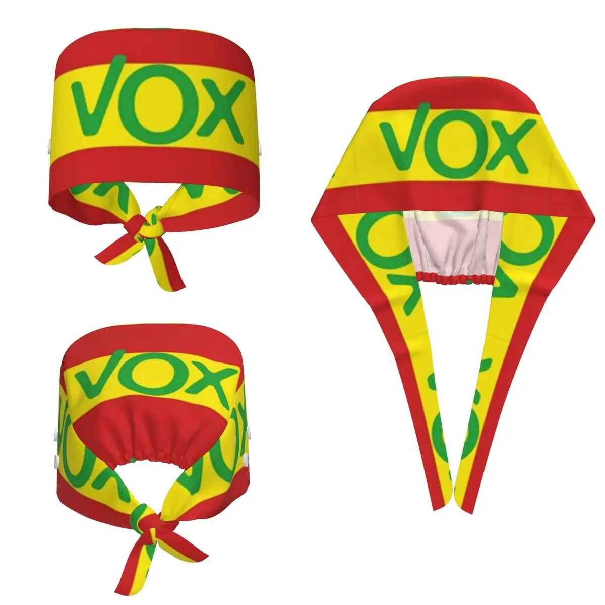 Espana Vox Logo Spain Political Party Spanish Scrub Hat Doctor Working Surgical Cap Unisex Adjustable Nursing Caps for Dentist