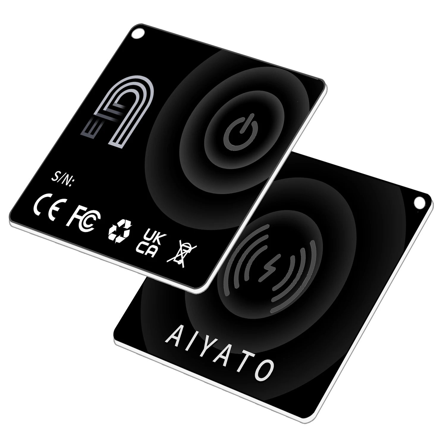 

1 PACK New 3mm Bluetooth Tracker for Apple Find My, Air Tracker Tag Key Finder Rechargeable (iOS Only) Smart Wallet Tracker Car