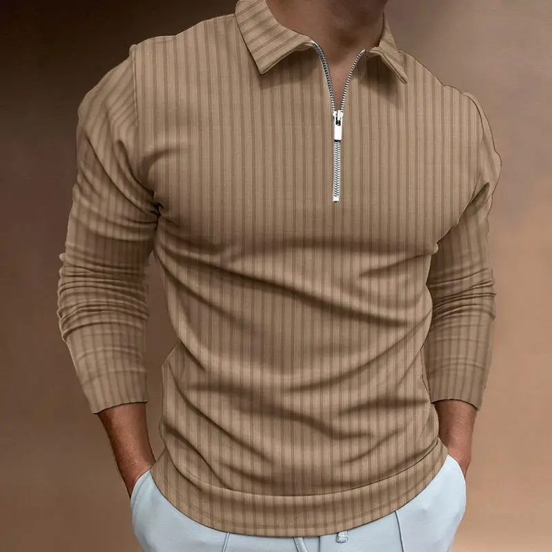 Spring 2024 cross-border new style pit strip sleeved long-sleeved shirt solid color fashion casual