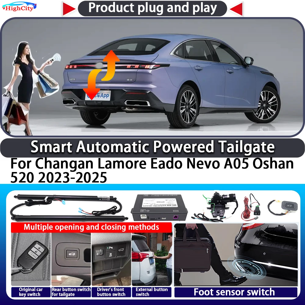 

For Changan Lamore Eado Nevo A05 Oshan 520 2023-2025 Smart Automatic Powered Tailgate Key Lift Close Kit Electric Power Tailgate