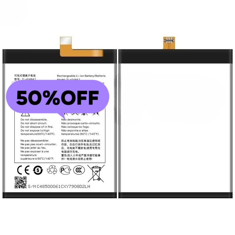 TLP048A7/A1 for Alcatel TLPO48A1/20SE/30SE  Phone Battery High Quality High Capacity Replacement Bateria Grade A Cell with Tools