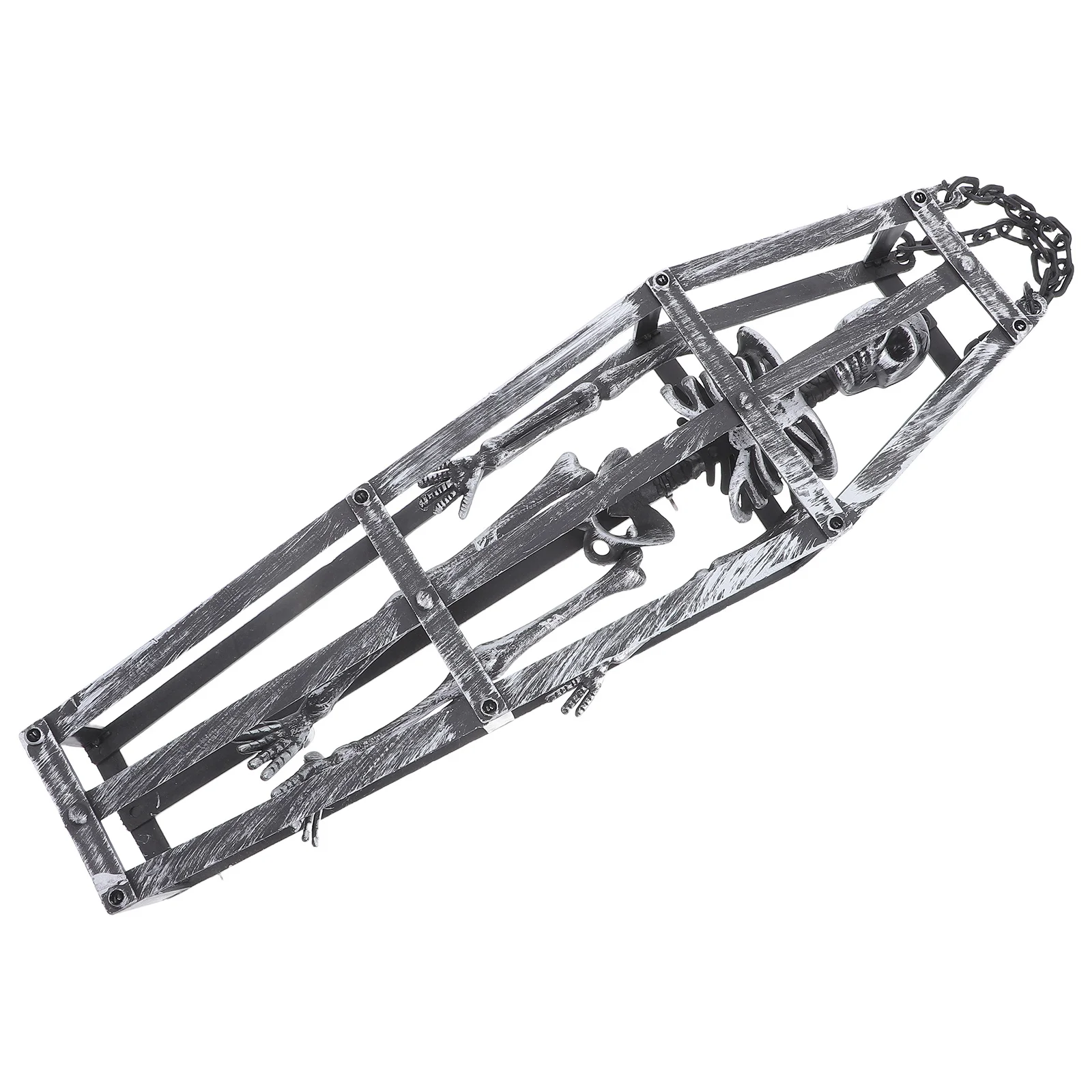 

Halloween Hanging Coffin Ghost Decor Plastic Ornament Indoor Outdoor Party Scary Haunted Decoration Festival