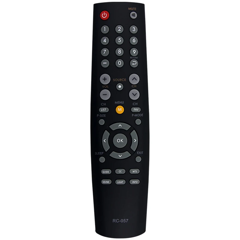 Compatible con Coby TV TFTV4028 TFTV2225 EDTV1935 LEDTV3226 TFTV2425 LEDTV5536 LEDTV1926 Control remoto RC057 RC-057 pieza de repuesto