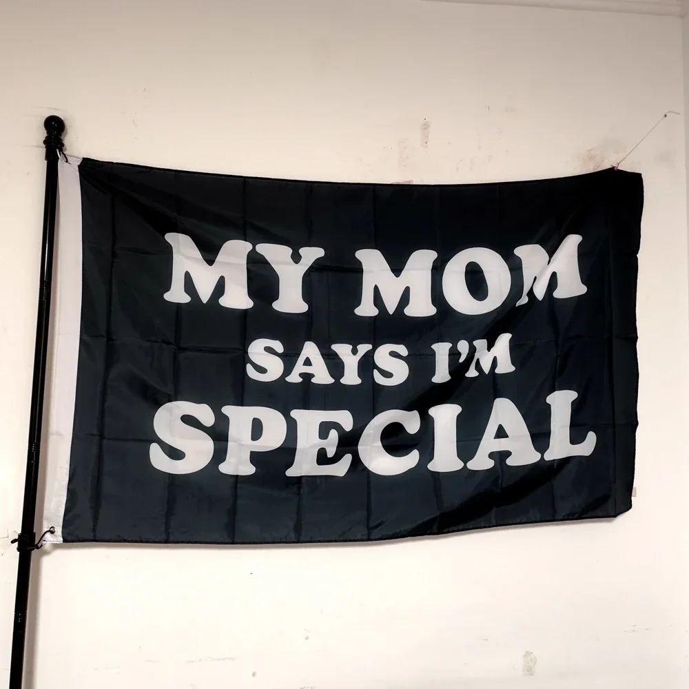 

Funny "My Mom Says I'm Special" Flag 3x5ft Polyester Outdoor Hanging Decor Humor Garden Yard Banner, Weatherproof Vibrant Print
