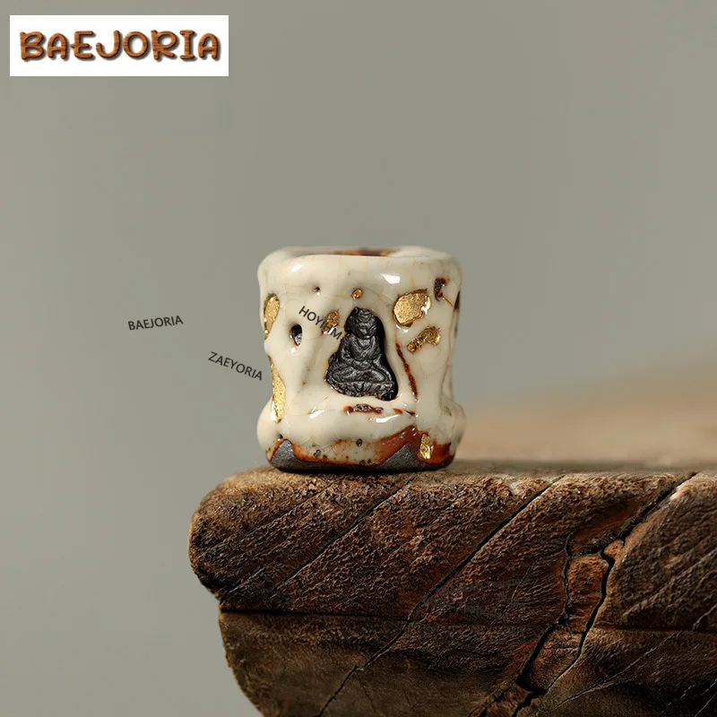 BAEJORIA Shino Yaki Dunhuang Teapot Cover Holder Retro Cover Frame Lid Bracket Zisha Pot Lid Shelf Chinese Tea Set Craft Gifts