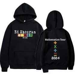 Ed Sheeran 2024 Concert Tour Mathematics Hoodies Fans Gift Harajuku Hip Hop Casual Pullovers Men's Vintage Oversized Sweatshirts