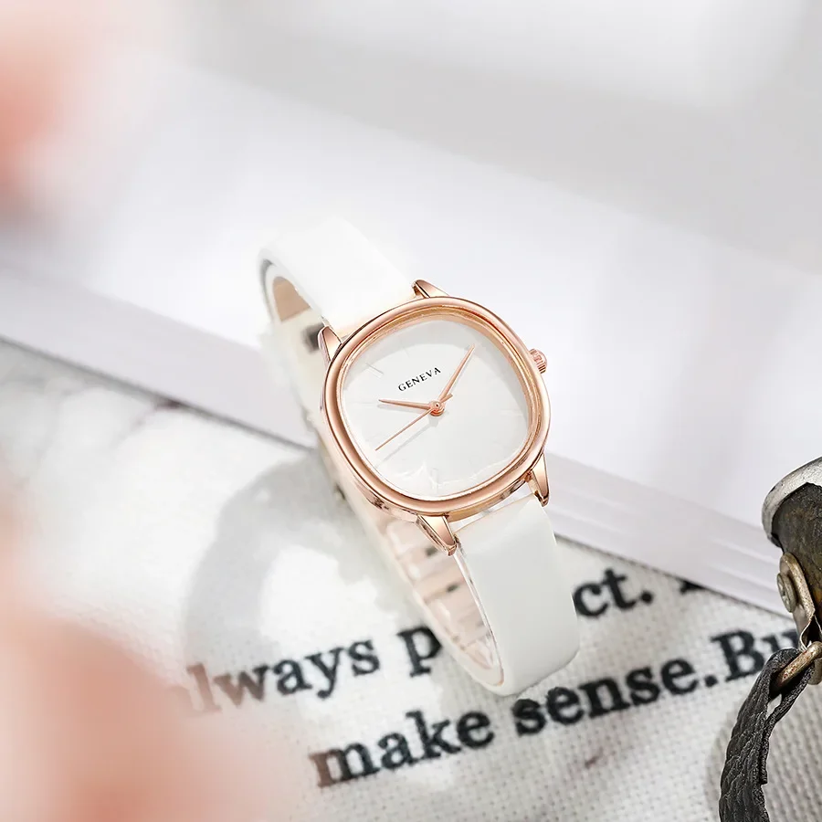 Lässige Damen uhren einfache Quarz armbanduhren Leder uhren Studenten uhr Damen uhr Geschenk für den Alltag reloj para mujer