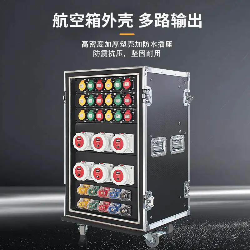 12\24\36 Channel Stage Power Box, Lighting Distribution Rack for LED Screen and Audio, Direct Dimmer Controller