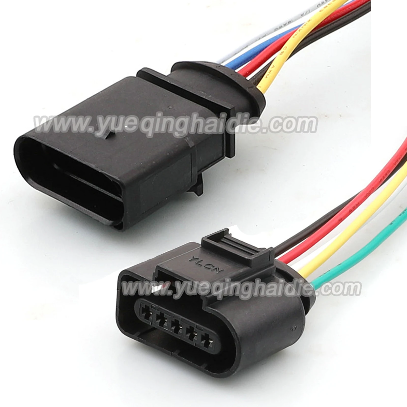 

5 Pin Connector Waterproof 1.5mm Male Female Connector Automobile Wiring Harness Cable Plug for VW Audi 1-969920-1 1J0973705