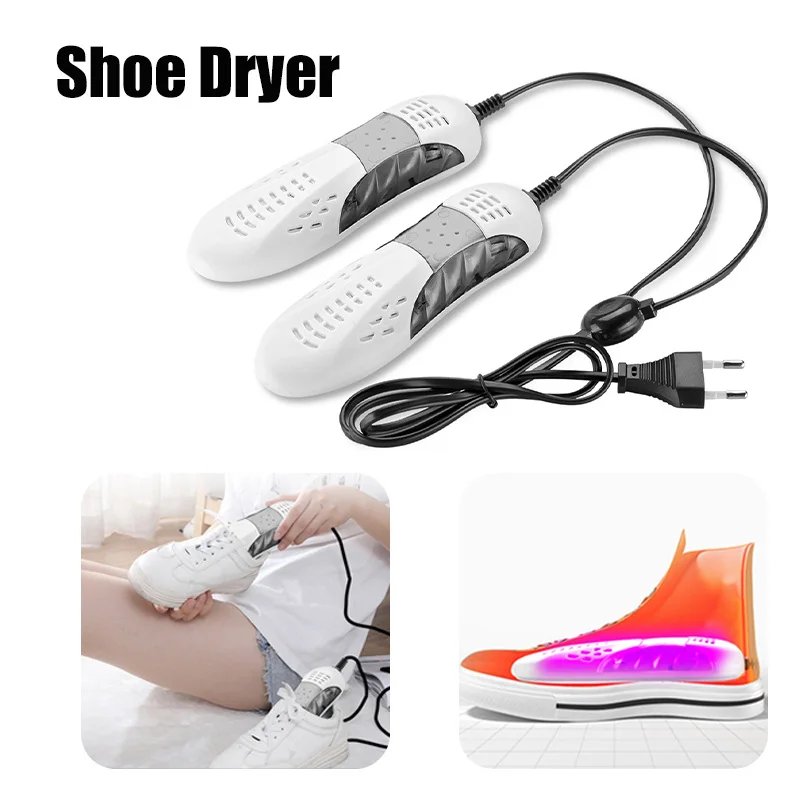 

Electric Shoe Dryers Sterilization Dehumidification Portable Shoe Rack Heater Deodorizer Quick Drying Shoe Dryer For Winter EU