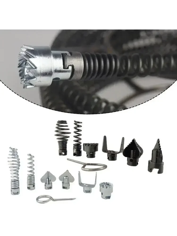 Outil de dragage de canalisations, connecteur de perceuse électrique à ressort de 3/2/1M, nettoyeur de canalisations de 16mm, outils de bricolage à domicile pour les problèmes de blocage de tuyaux