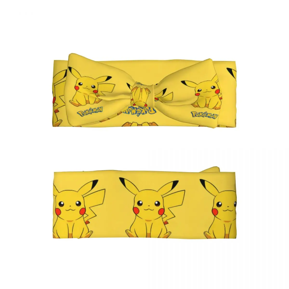 

Pokemon Pikachu Bows Headband Comfy Elastic Baby Turban Cute Graphic Headwrap Gift Idea