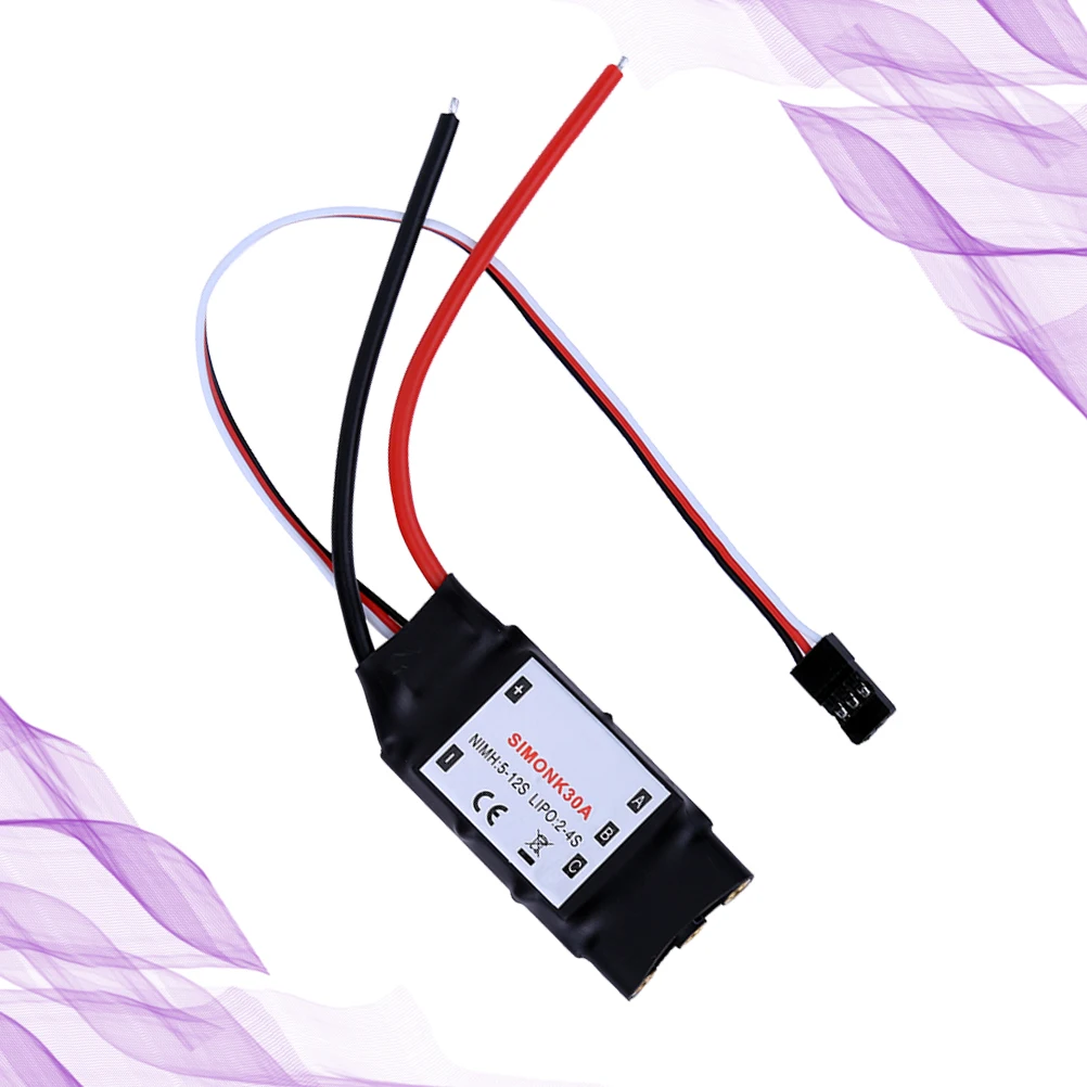 

30A Professional Esc Electric For Plane Motor Diy Small Size Built-In Capacitor Module Highest Oscillator
