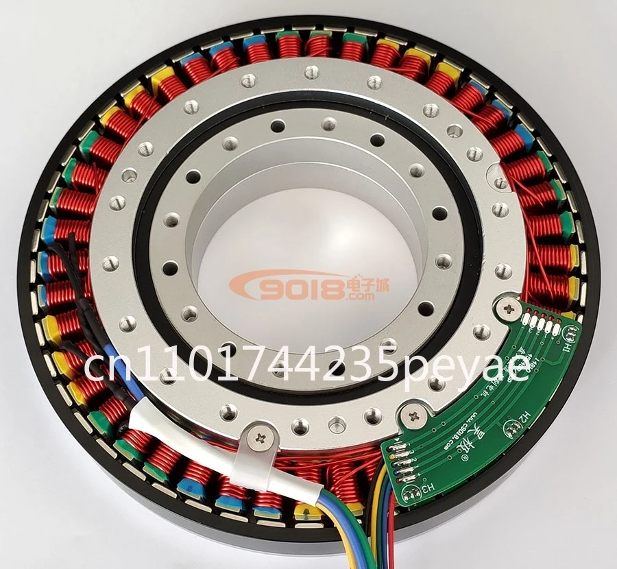 

Сверхнизкоскоростной дисковый бесщеточный двигатель постоянного тока 5 Нм, плоский и тонкий двигатель 14810, большой полый вал