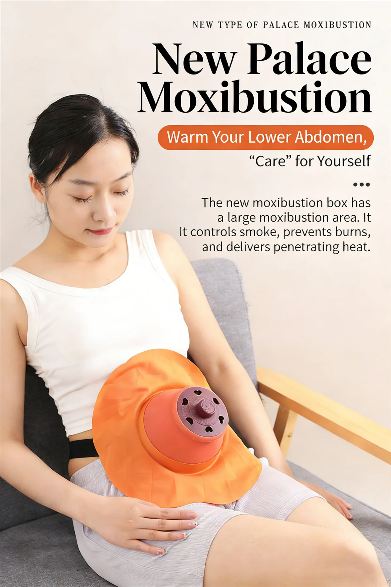 

Массажер для моксотерапии тела и живота, бездымный аппарат для моксотерапии в банке