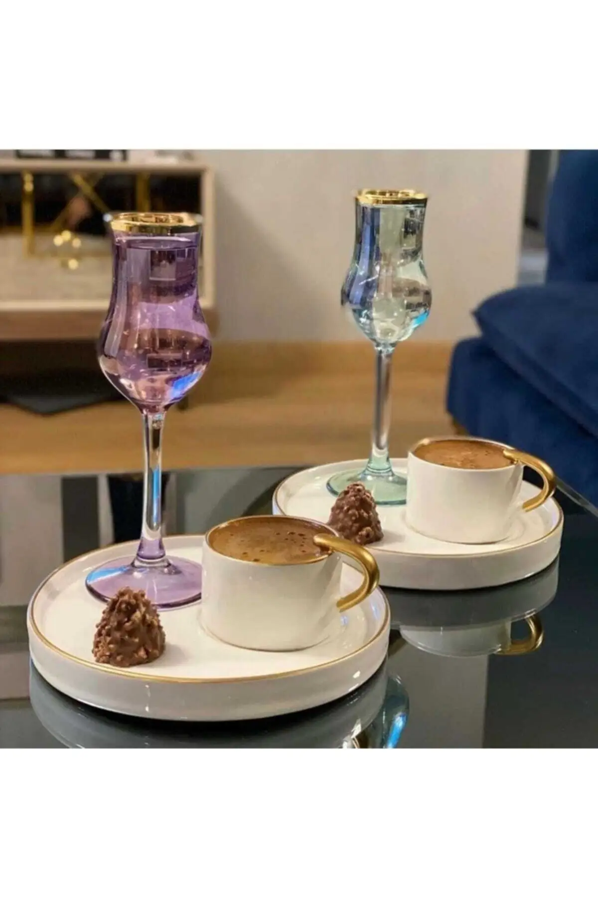 

Dovi Diana 2 turkish coffee cup set white