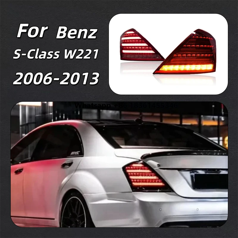 

2006-2013 For S-Class W221 taillight assembly modified LED running light running water turn signal reversing