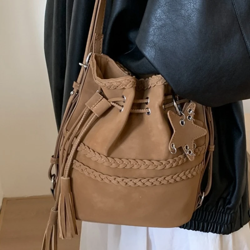 

Сумка-ведро Сумки через плечо для женщин Сумки на плечо Модный рюкзак Женские классные сумки для девочек Дизайнерская сумка Сумка Женская Sac