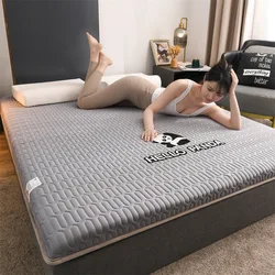 90X190cm Class A Knitted Cotton Mattress Soybean Cotton Embroidery Student Single Thickened Thermal Mattress Tatami Cushion
