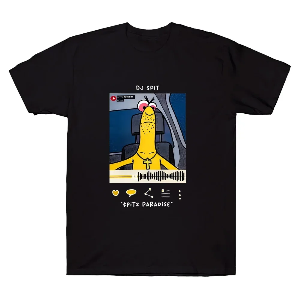 DJ Spit تي شيرت يبتسم الأصدقاء الجرافيك المحملة النساء الرجال القطن ملابس مريحة عادية تنوعا Y2k قصيرة الأكمام الكلاسيكية المحملة #1