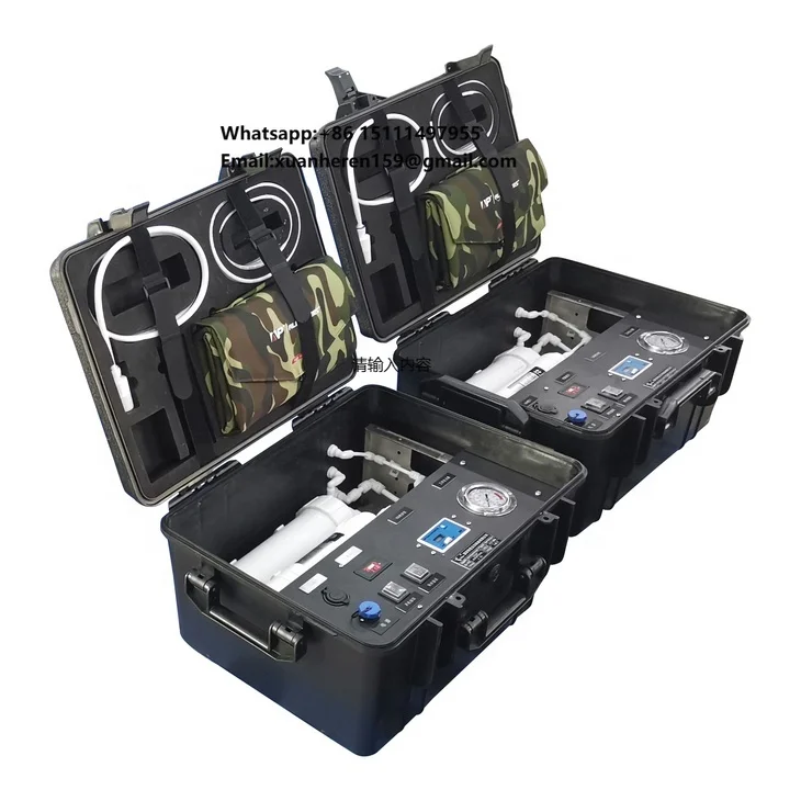 Suitcase Water Filtration System Solar RO Desalination Machine Disaster Survival Flood Drinking Water Portable RO Water Purifier