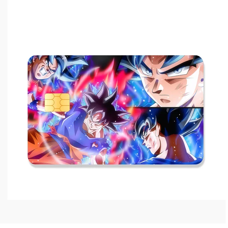 Cartoon Credit Card Skin Stickers Waterproof Sticker Decoration Debit Bank Charge Card Protective Film Dragon Ball