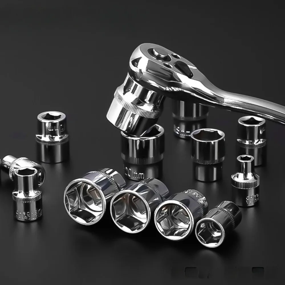 Douille hexagonale externe 3/8 de 6 à 24mm, outil manuel d'entretien de maison/travail, outils de réparation automobile