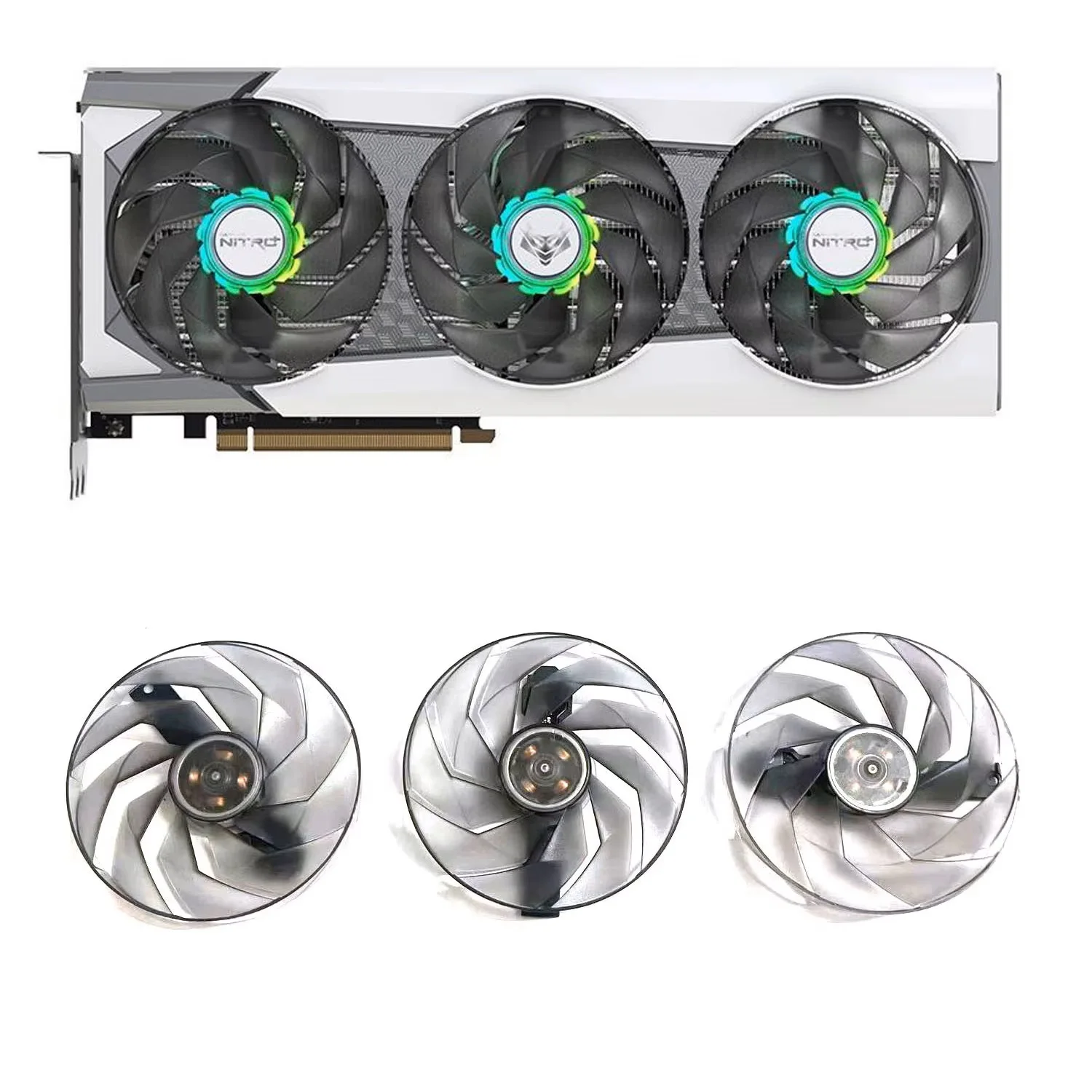 95MM FD10015M12D RX6950XT Videokaart Fan For Sapphire NITRO + AMD Radeon RX 6950 XT PURE Videokaart Vervanging Fan