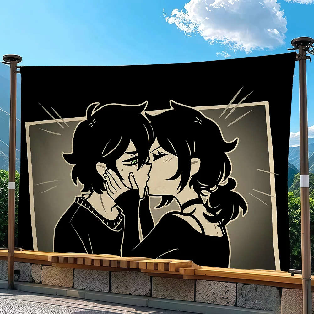 Game Coffin Of Andy And Leyley Flag Tapestry Outdoor Party Bedroom Living Room Dormitory Decorative Themed Wall Hanging Banner