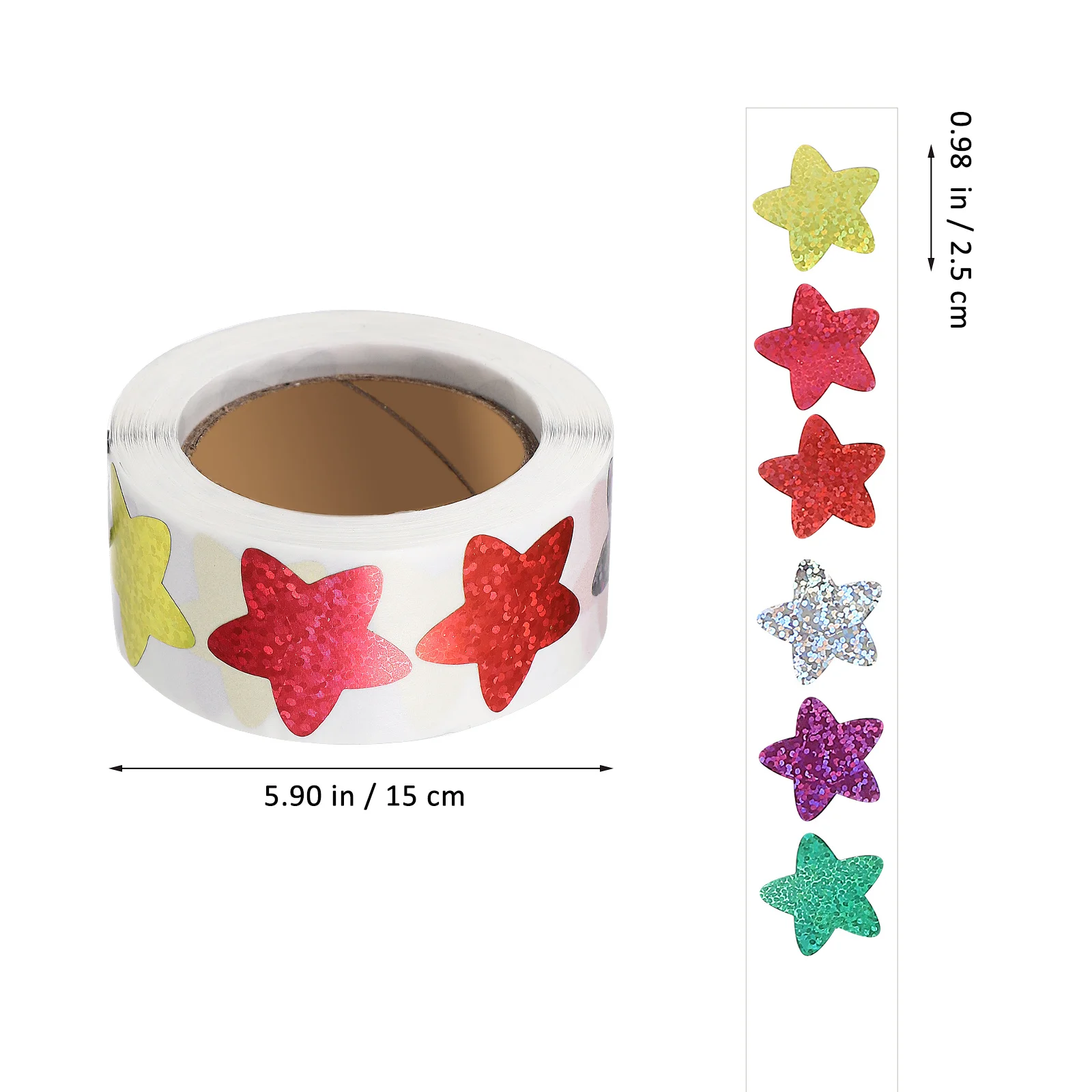 4 Rolls Star Stickers Easy Peel Stick Tiny Stickers for Children Motivation Classroom Rewards Arts Crafts Projects Party Favors